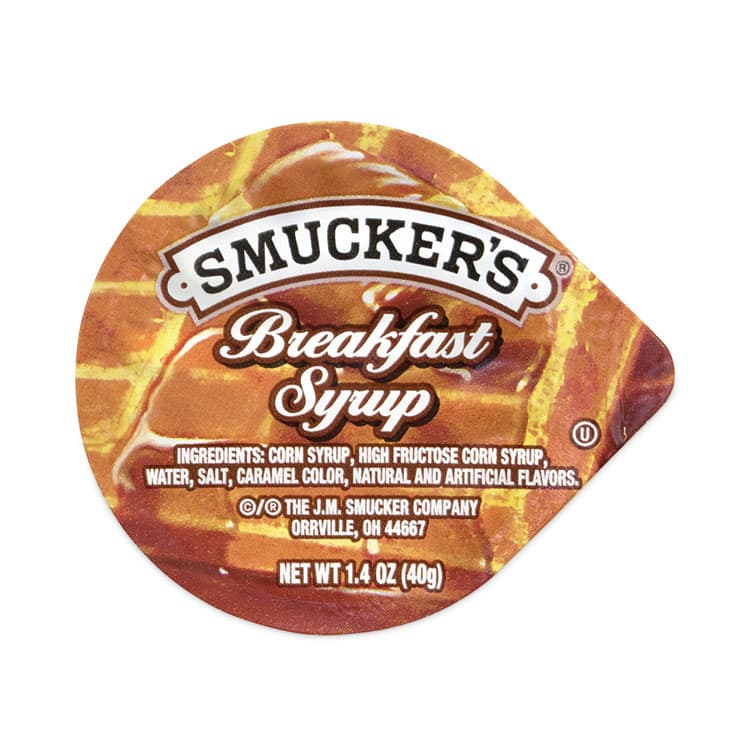 J.M. SMUCKER CO. Breakfast Syrup Single Serve Packs, 1.4 oz Mini-Tub, 100/Carton (GRR30700029)