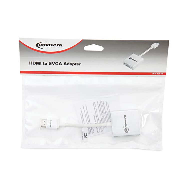 INNOVERA HDMI to SVGA Adapter, 6", White (IVR30040) thumbnail 4