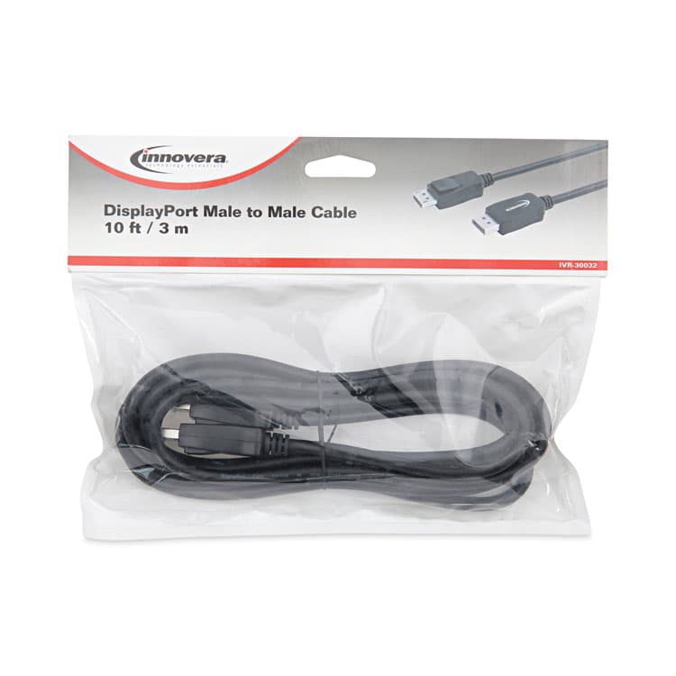 INNOVERA DisplayPort Cable, 10 ft, Black (IVR30032) thumbnail 4