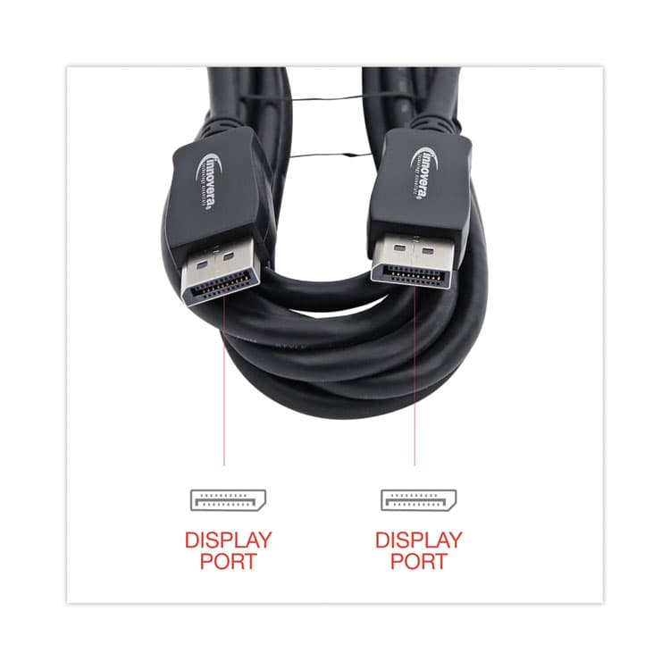 INNOVERA DisplayPort Cable, 10 ft, Black (IVR30032) thumbnail 2