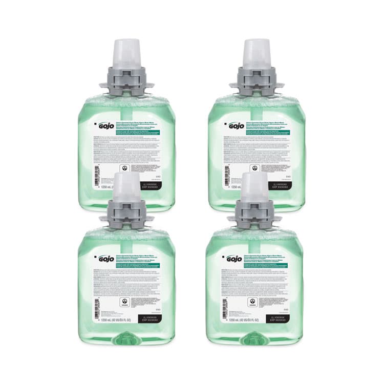 GO-JO INDUSTRIES Green Certified Foam Hair and Body Wash Refill, Cucumber Melon Scent, 1,250 mL, 4/Carton (GOJ516304CT) thumbnail 2