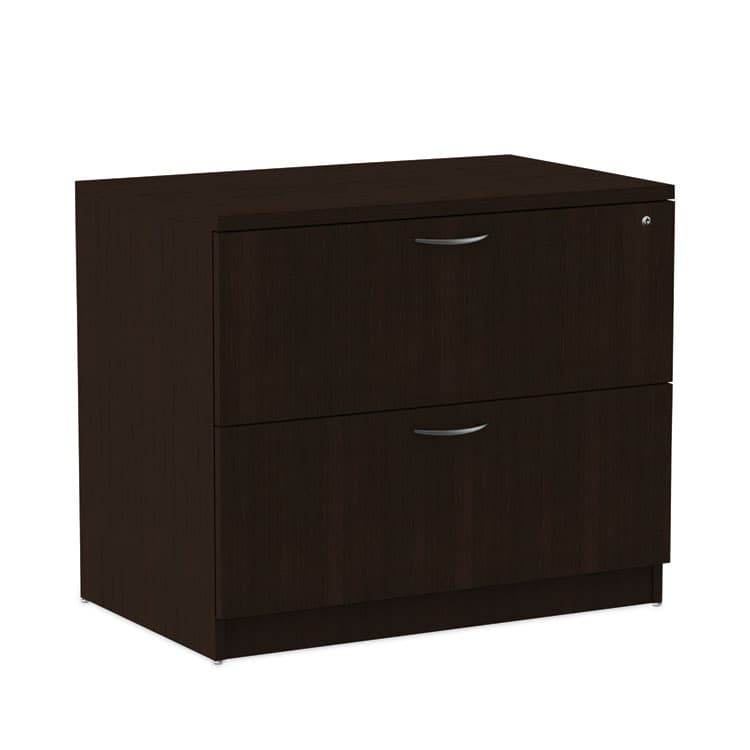 ALERA Alera Valencia Series Lateral File, 2 Legal/Letter-Size File Drawers, Espresso, 34" x 22.75" x 29.5" (ALEVA513622ES) thumbnail 3