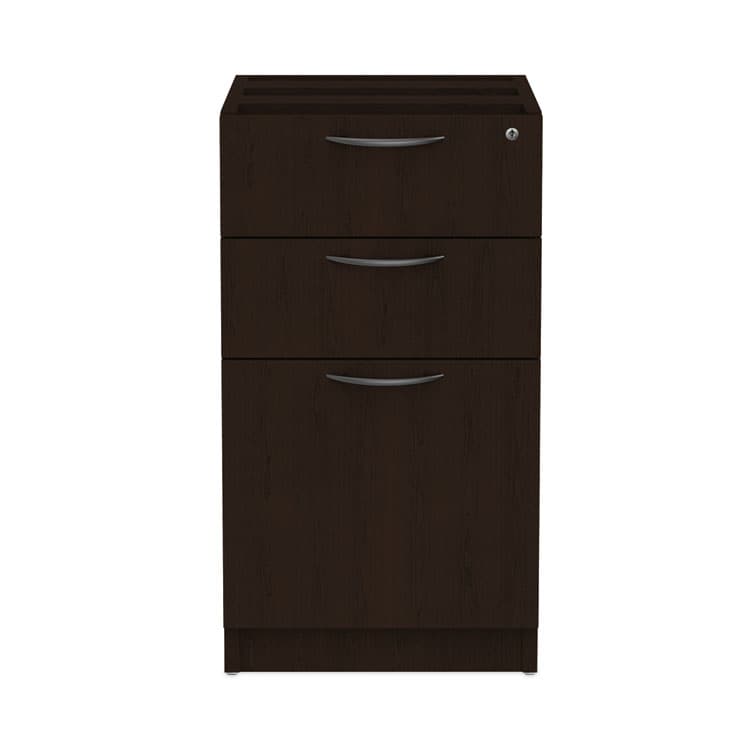 ALERA Alera Valencia Series Full Pedestal File, Left/Right, 3-Drawers: Box/Box/File, Legal/Letter, Espresso, 15.63" x 20.5" x 28.5" (ALEVA532822ES)