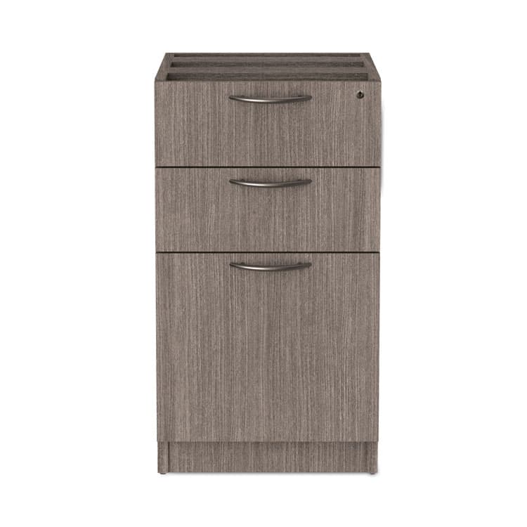 ALERA Alera Valencia Series Full Pedestal File, Left/Right, 3-Drawers: Box/Box/File, Legal/Letter, Gray, 15.63" x 20.5" x 28.5" (ALEVA532822GY)