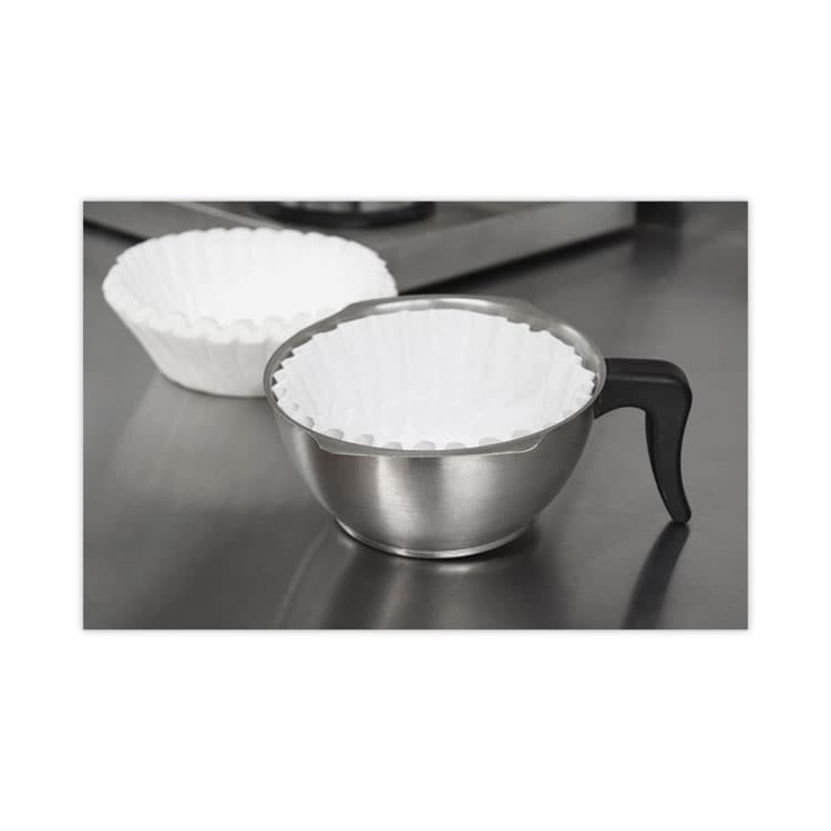 RDI USA Basket Filters for Drip Coffeemakers, 10 to 12 Cup Size, White, 200/Pack (OGFCPF200) thumbnail 3