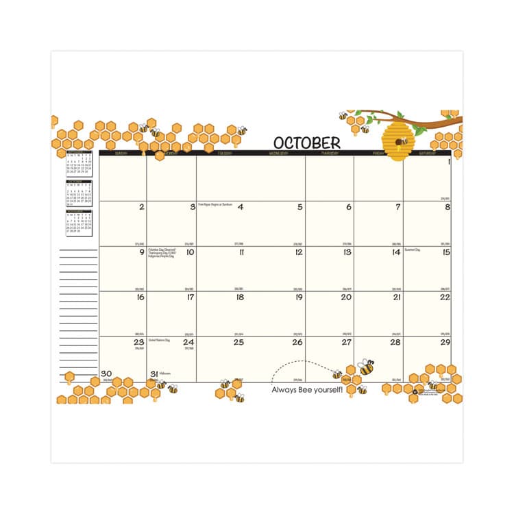 HOUSE OF DOOLITTLE Recycled Academic Honeycomb Planner, Honeycomb Artwork, 10 x 7, Multicolor Cover, 12-Month (Aug to July): 2025 to 2026 (HOD266502) thumbnail 3