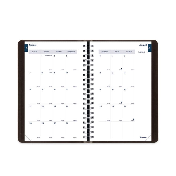 REDIFORM OFFICE PRODUCTS Academic Daily/Monthly Planner, 8 x 5, Black Cover, 12-Month (Aug to July): 2025 to 2026 (REDCA201BLK) thumbnail 2
