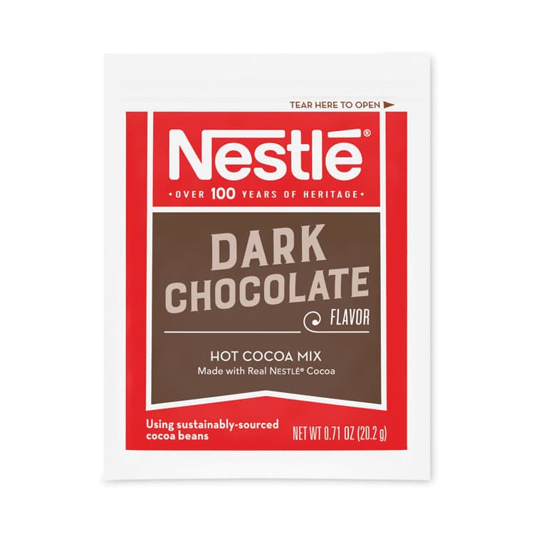 NESTLE Hot Cocoa Mix, Dark Chocolate, 0.71 Packets, 50 Packets/Box, 6 Boxes/Carton (NES70060CT) thumbnail 2