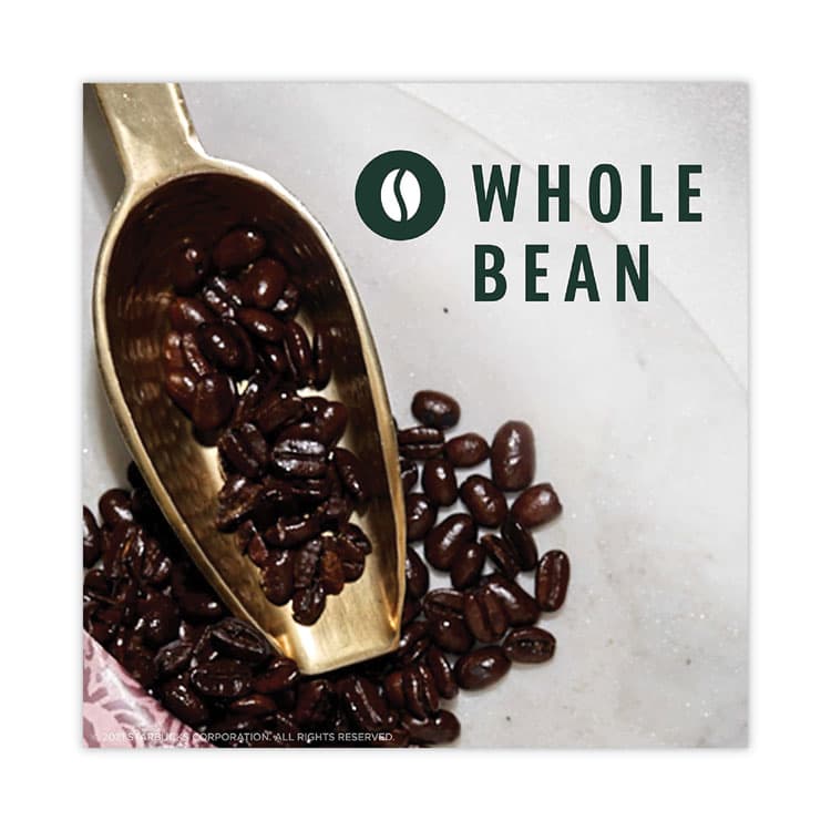 STARBUCKS COFFEE COMPANY Whole Bean Coffee, Pike Place Roast, 1 lb Bag, 6/Carton (SBK11017854CT) thumbnail 4