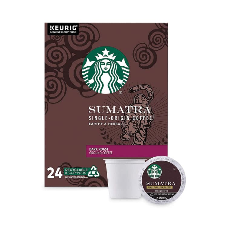 KEURIG DR PEPPER Sumatra Coffee K-Cups, Sumatra, 0.4 oz K-Cup, 96/Box (SBK12565254CT) thumbnail 2