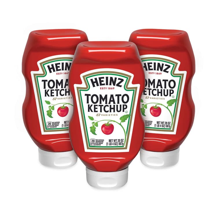 KRAFT FOODS, Tomato Ketchup Squeeze Bottle, 20 oz Bottle, 3/Pack (GRR20901009) thumbnail 2