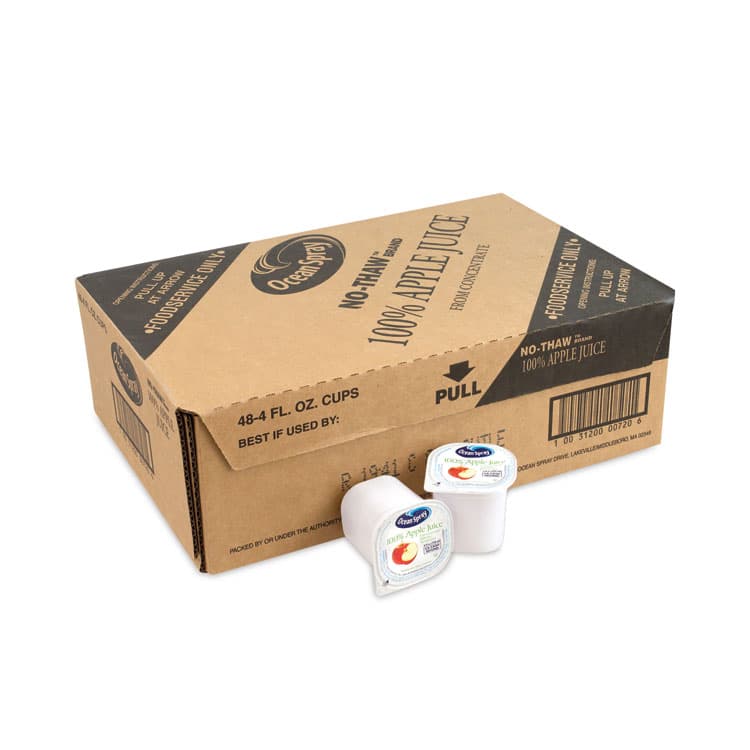 OCEAN SPRAY 100% Juice, Apple, 4 oz Cup, 48/Box (GRR30700002) thumbnail 2
