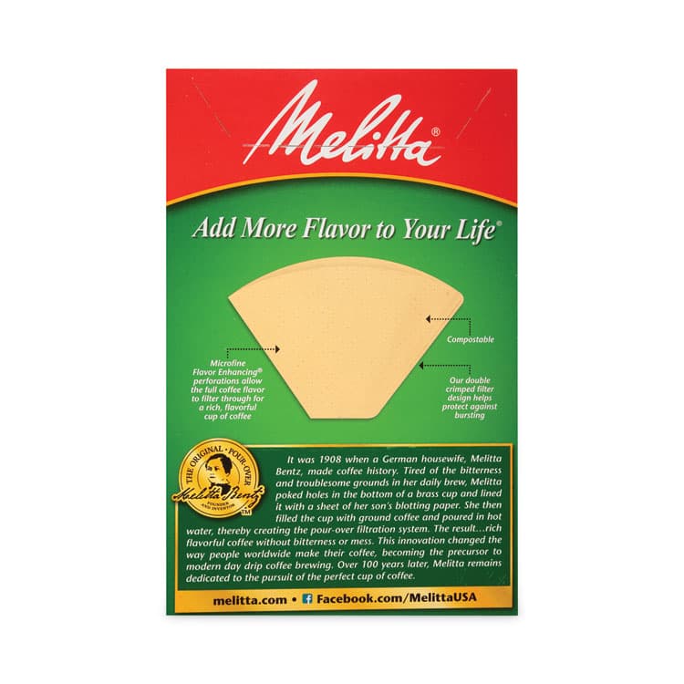 MELITTA USA Melitta Coffee Filters, #4, 8 to 12 Cup Size, Cone Style, 100 Filters/Pack, 3/Pack (GRR22000695) thumbnail 4