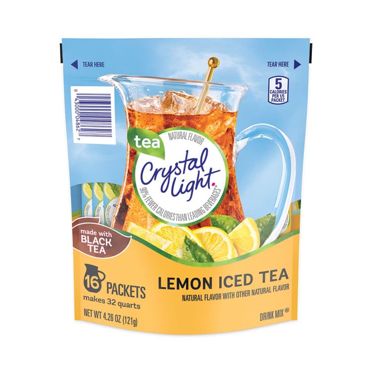 KRAFT FOODS, Flavored Drink Mix Pitcher Packs, Iced Tea, 0.14 oz Packets, 16 Packets/Pouch, 1 Pouch/Carton (GRR22000553)