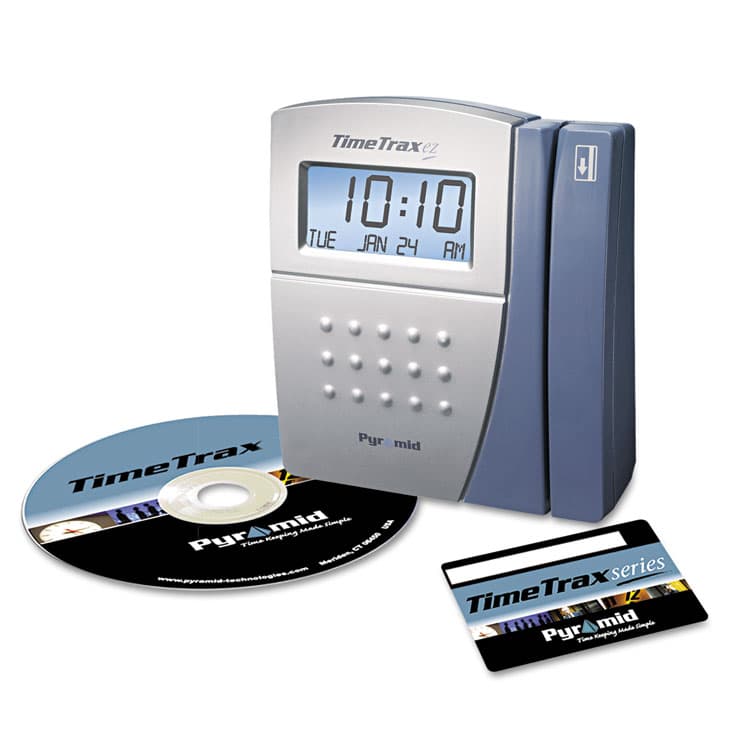 PYRAMID TECHNOLOGIES, . TimeTrax EZ Time and Attendance System, Digital Display, Black (PTITTEZEK) thumbnail 3