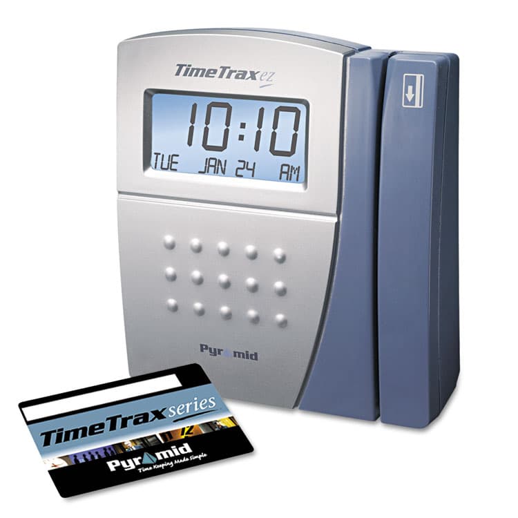 PYRAMID TECHNOLOGIES, . TimeTrax EZ Time and Attendance System, Digital Display, Black (PTITTEZEK) thumbnail 2
