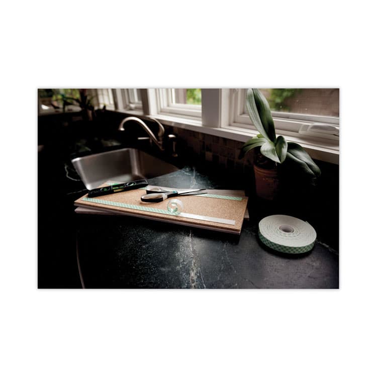 3M/COMMERCIAL TAPE DIV. Permanent High-Density Foam Mounting Tape, Holds Up to 2 lb, 0.75" x 9.75 yd, White (MMM110LONG) thumbnail 4