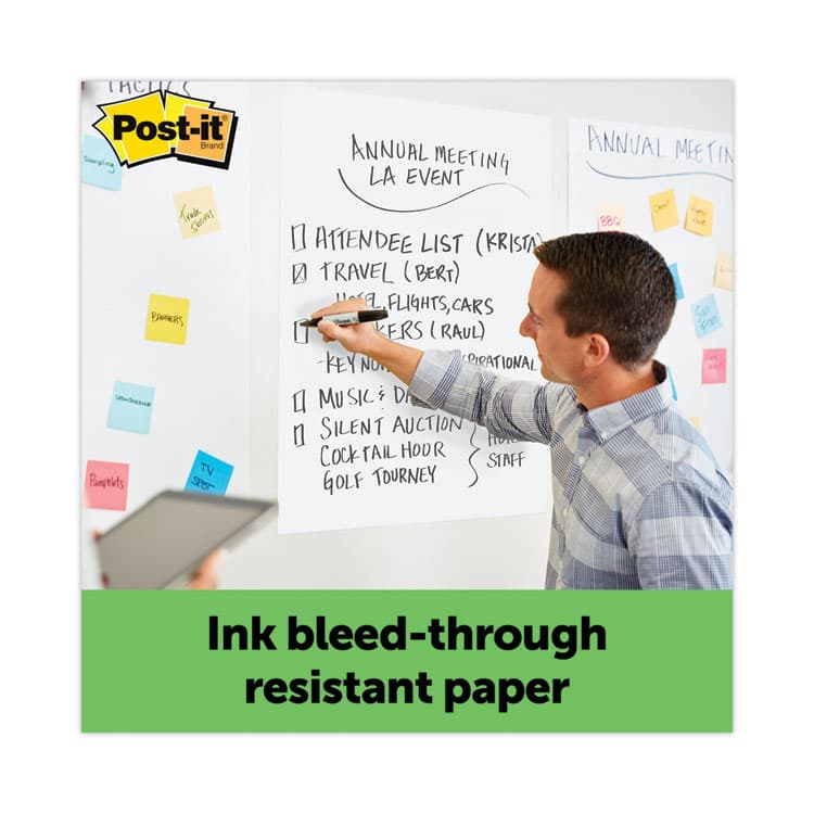 3M/COMMERCIAL TAPE DIV. Vertical-Orientation Self-Stick Easel Pads, Unruled, (30) White 25 x 30 Sheets, 2/Carton (MMM559RP) thumbnail 4