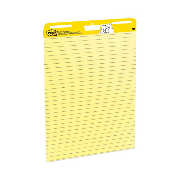 3M/COMMERCIAL TAPE DIV. Vertical-Orientation Self-Stick Easel Pads, Presentation Format (1.5" Rule), (30) Yellow 25 x 30 Sheets, 2/Carton (MMM561) thumbnail 3