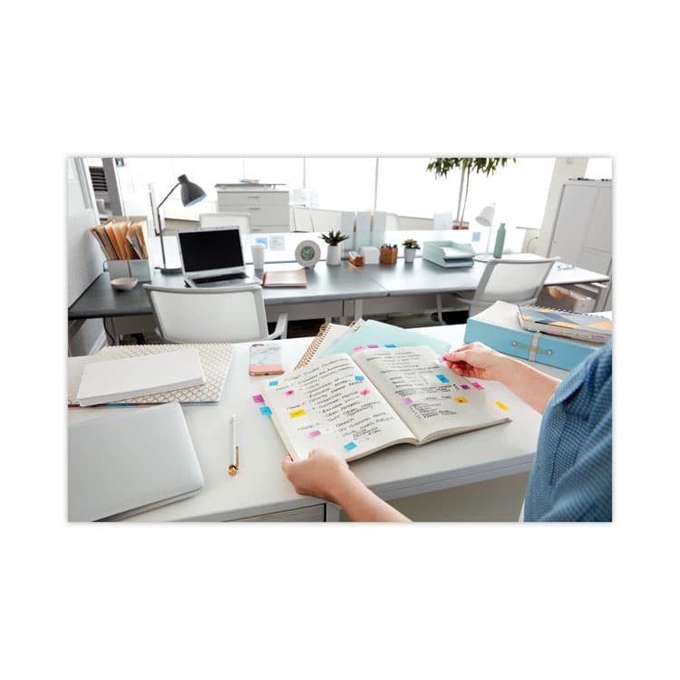 3M/COMMERCIAL TAPE DIV. Standard Page Flags in Dispenser, Bright Green, 50 Flags/Dispenser, 2 Dispensers/Pack (MMM680BG2) thumbnail 4