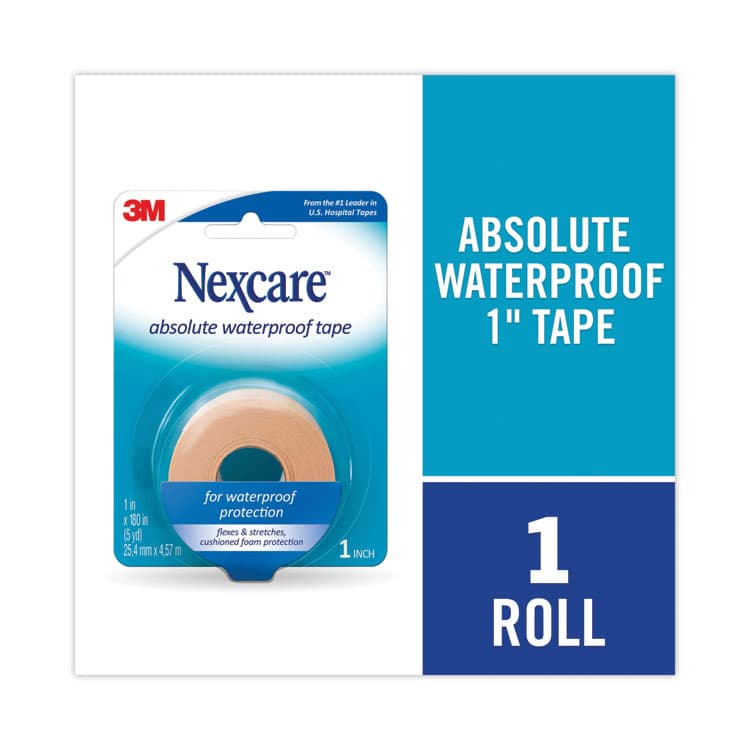 3M/COMMERCIAL TAPE DIV. Absolute Waterproof First Aid Tape, Foam, 1 x 180 (MMM731) thumbnail 3