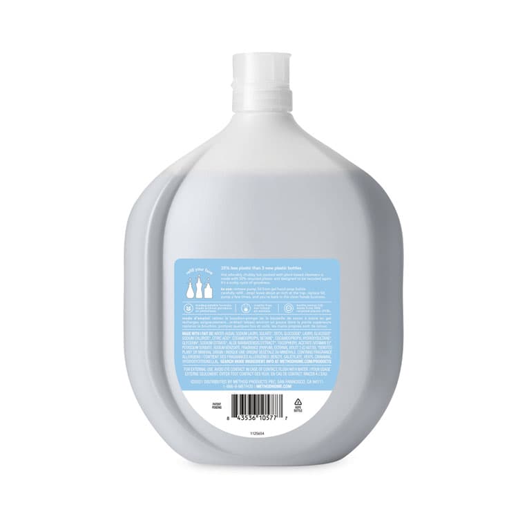 METHOD PRODUCTS . Gel Hand Wash Refill Tub, Sweet Water Scent, 34 oz, 4/Carton (MTH378682) thumbnail 4