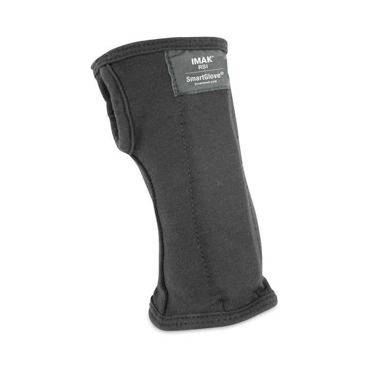 BROWNMED SmartGlove Flexible Wrist Support Splint, Medium, Fits Hands Up to 3.75" Wide, Black (IMAA20126)