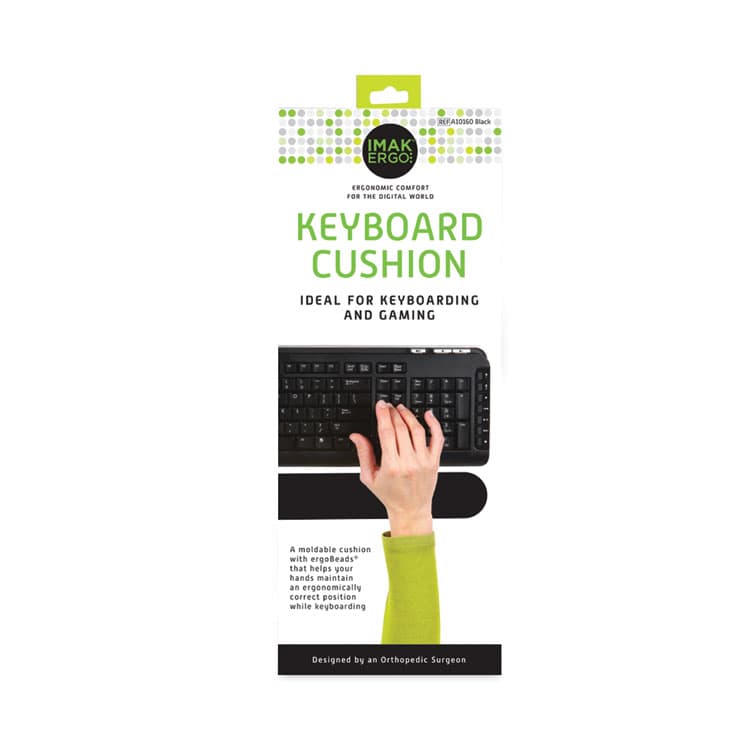 BROWNMED Keyboard Wrist Cushion, 17.75 x 3, Black (IMAA10160) thumbnail 2