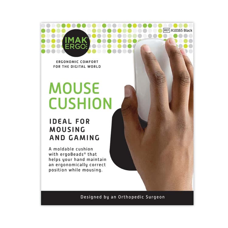 BROWNMED Mouse Wrist Cushion, 5.75 x 3.75, Black (IMAA10165) thumbnail 2