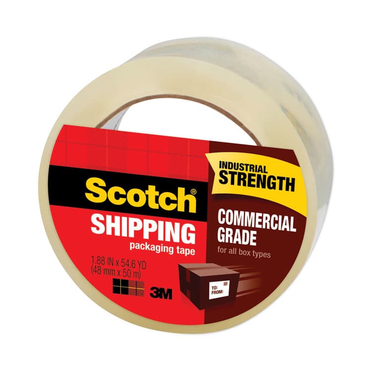 3M/COMMERCIAL TAPE DIV. 3750 Commercial Grade Packaging Tape, 3" Core, 1.88" x 54.6 yds, Clear (MMM3750) thumbnail 2
