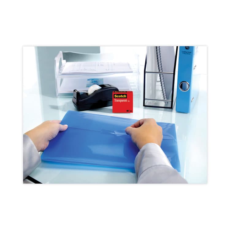 3M/COMMERCIAL TAPE DIV. Transparent Tape, 3" Core, 0.75" x 72 yds, Transparent, 2/Pack (MMM6002P3472) thumbnail 4