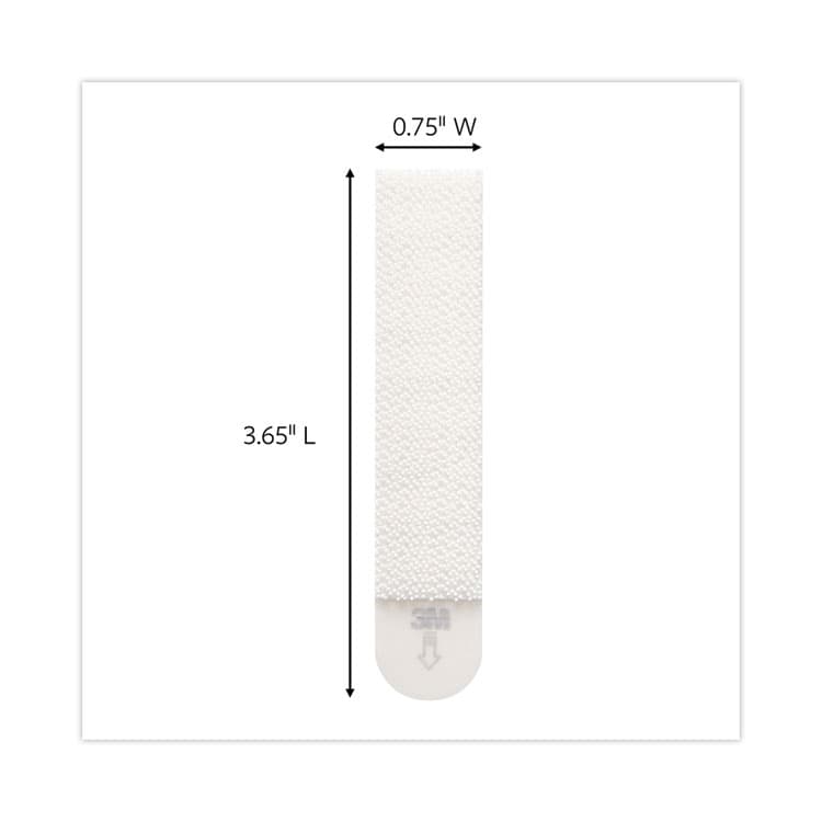 3M/COMMERCIAL TAPE DIV. Damage-Free Hanging Picture Hanging Strip Pairs, Holds Up to 3.75 lb, Large: 0.75" x 3.65", White, 120/Pack (MMM17206S120NA) thumbnail 2