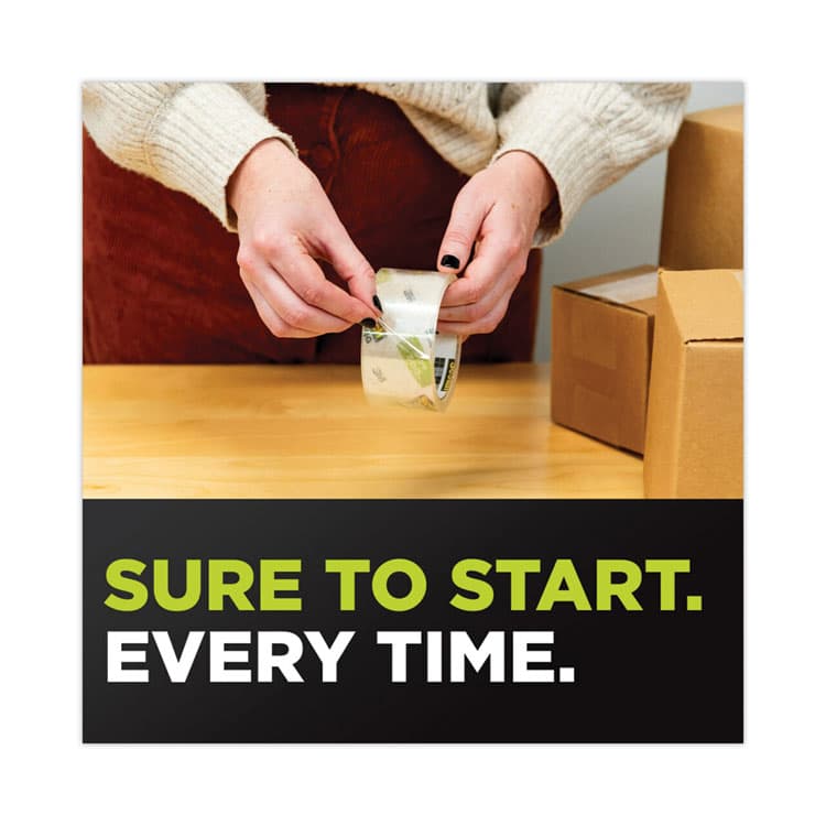 3M/COMMERCIAL TAPE DIV. Sure Start Packaging Tape, 3" Core, 1.88" x 54.6 yds, Clear, 8/Pack (MMM34508) thumbnail 3