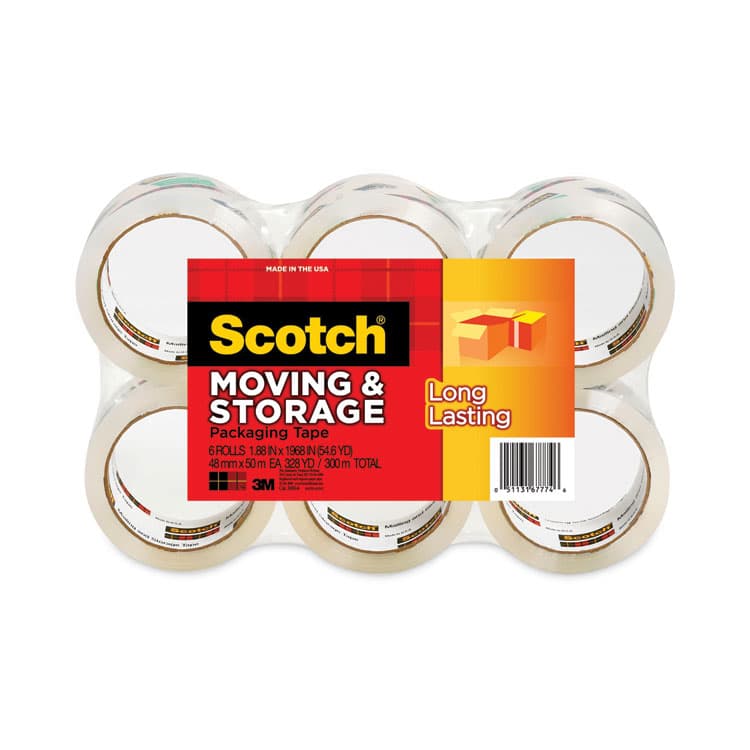 3M/COMMERCIAL TAPE DIV. Storage Tape, 3" Core, 1.88" x 54.6 yds, Clear, 6/Pack (MMM36506) thumbnail 2