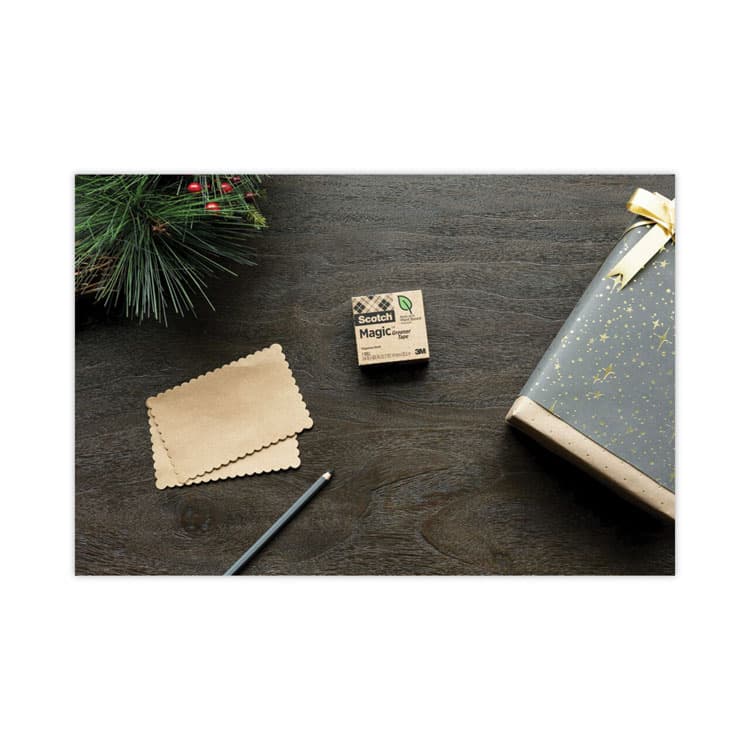 3M/COMMERCIAL TAPE DIV. Magic Greener Tape, 1" Core, 0.75" x 75 ft, Clear, 10/Pack (MMM81210P) thumbnail 3