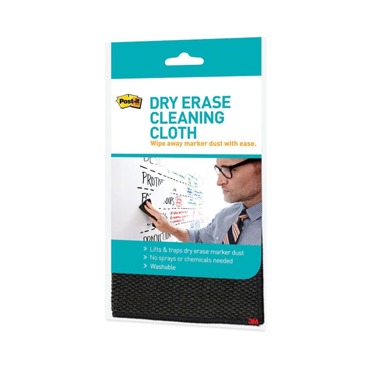 3M/COMMERCIAL TAPE DIV. Dry Erase Cleaning Cloth, 10.63" x 10.63", Gray (MMMDEFCLOTH) thumbnail 3