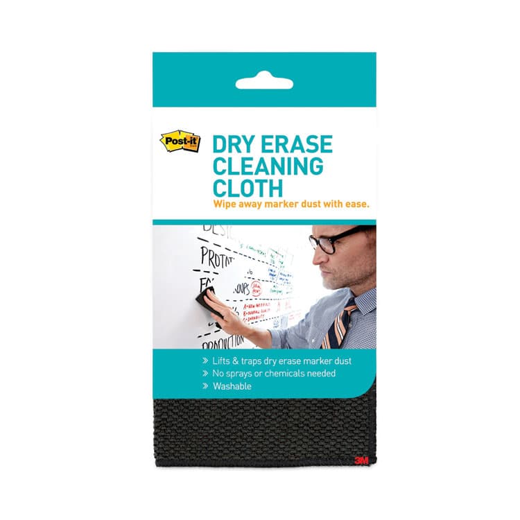 3M/COMMERCIAL TAPE DIV. Dry Erase Cleaning Cloth, 10.63" x 10.63", Gray (MMMDEFCLOTH)
