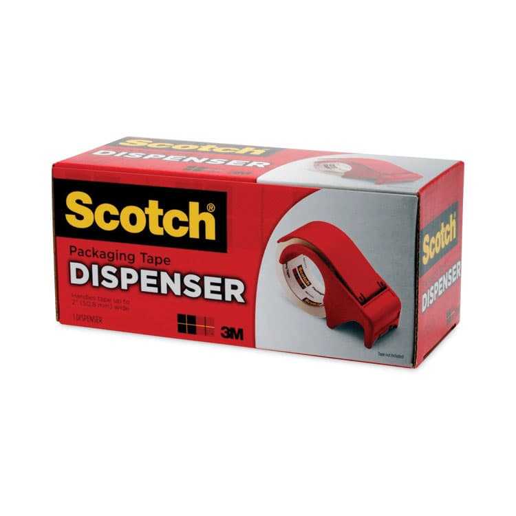 3M/COMMERCIAL TAPE DIV. Compact and Quick Loading Dispenser for Box Sealing Tape, 3" Core, For Rolls Up to 2" x 60 yds, Red (MMMDP300RD) thumbnail 2