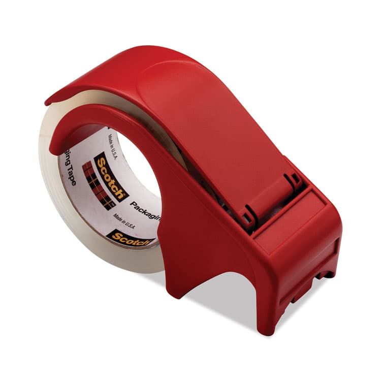 3M/COMMERCIAL TAPE DIV. Compact and Quick Loading Dispenser for Box Sealing Tape, 3" Core, For Rolls Up to 2" x 60 yds, Red (MMMDP300RD) thumbnail 4