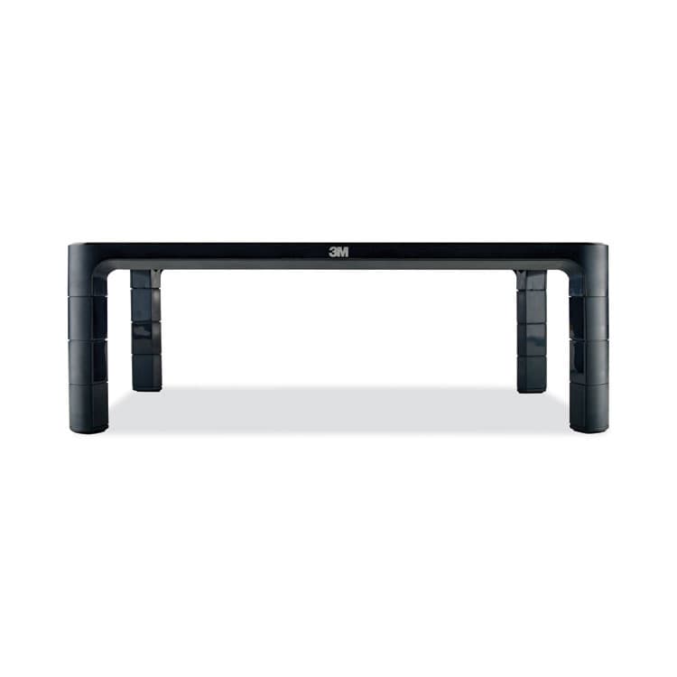 3M/COMMERCIAL TAPE DIV. Adjustable Monitor Stand, 16" x 12" x 1.75" to 5.5", Black, Supports 20 lbs (MMMMS85B) thumbnail 2