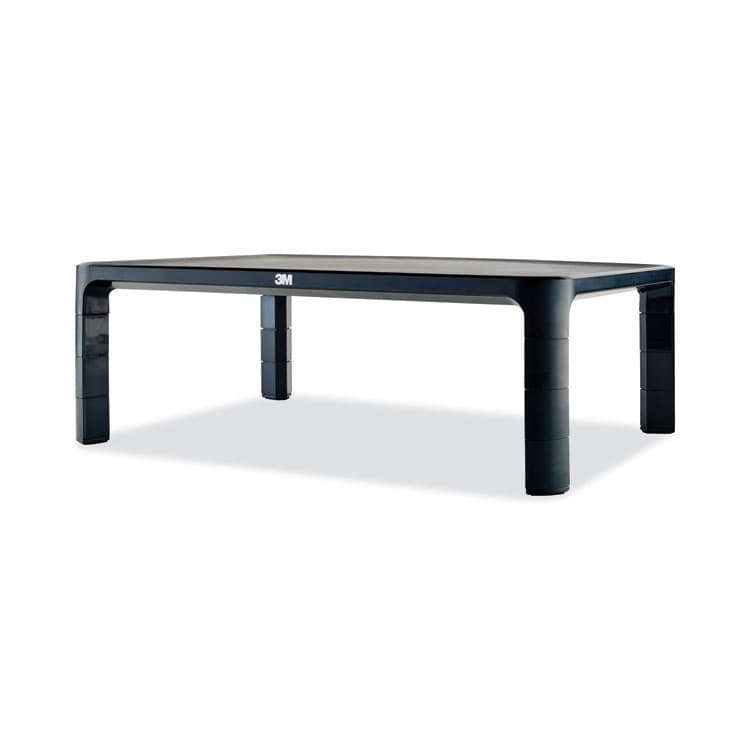 3M/COMMERCIAL TAPE DIV. Adjustable Monitor Stand, 16" x 12" x 1.75" to 5.5", Black, Supports 20 lbs (MMMMS85B)