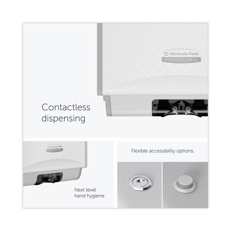 KIMBERLY CLARK ICON Automatic Soap and Sanitizer Dispenser, 1.2 L, 8.06 x 14.18 x 4.75, White Mosaic (KCC58714) thumbnail 4