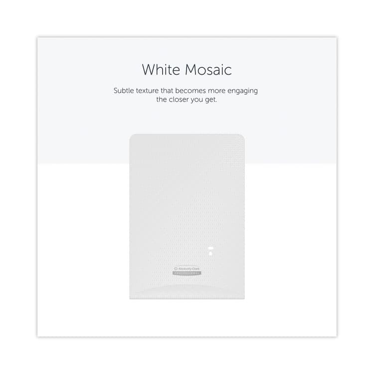 KIMBERLY CLARK ICON Faceplate for Automatic Soap and Sanitizer Dispenser, 8.25 x 22 x 12.12, White Mosaic (KCC58774) thumbnail 2