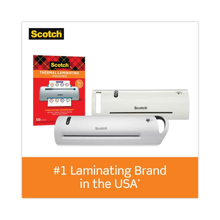 3M/COMMERCIAL TAPE DIV. Laminating Pouches, 3 mil, 9" x 11.5", Gloss Clear, 200/Pack (MMMTP3854200) thumbnail 4