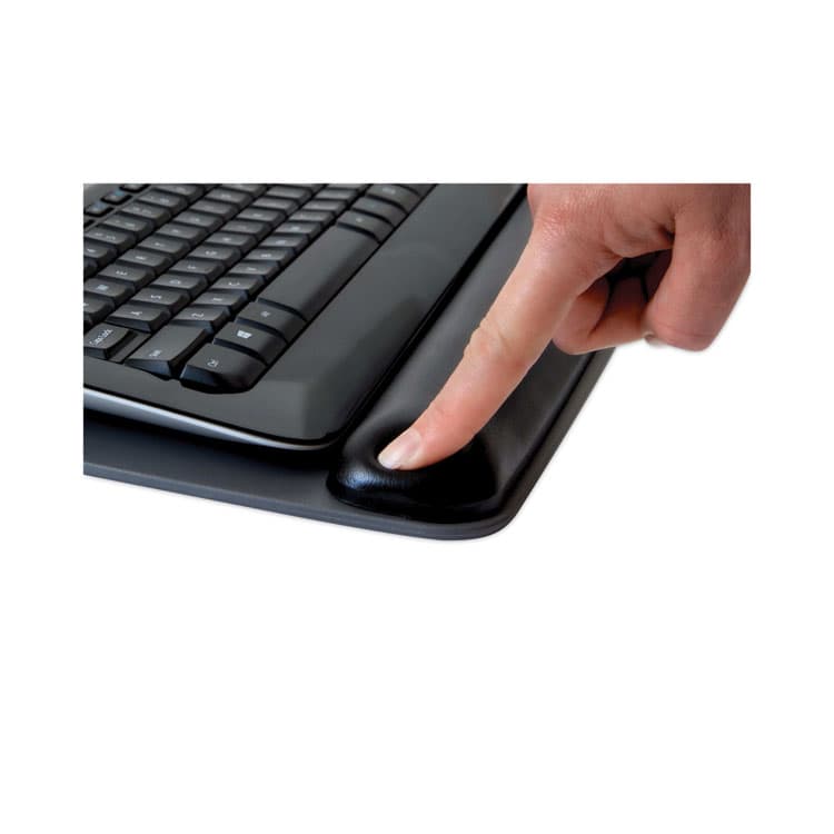 3M/COMMERCIAL TAPE DIV. Antimicrobial Gel Keyboard Wrist Rest Platform, 19.6 x 10.6, Black/Gray (MMMWR420LE) thumbnail 3