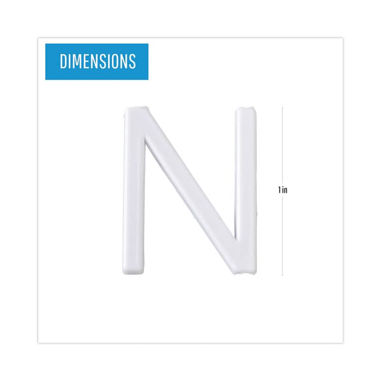 BI-SILQUE VISUAL COMMUNICATION PRODUCTS Set of Plastic Letter Board Letters, Numbers and Symbols, 1" Tall, White Characters, 270 Pieces (BVCCAR1002) thumbnail 2