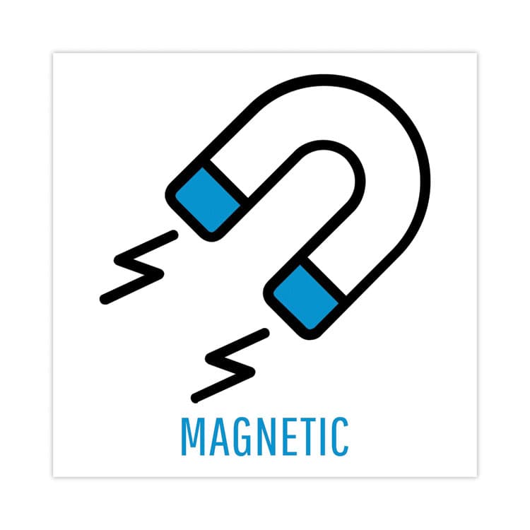 BI-SILQUE VISUAL COMMUNICATION PRODUCTS Magnetic Dry Erase Board, 11" x 14", White Surface, White Plastic Frame (BVCCLK020303) thumbnail 2