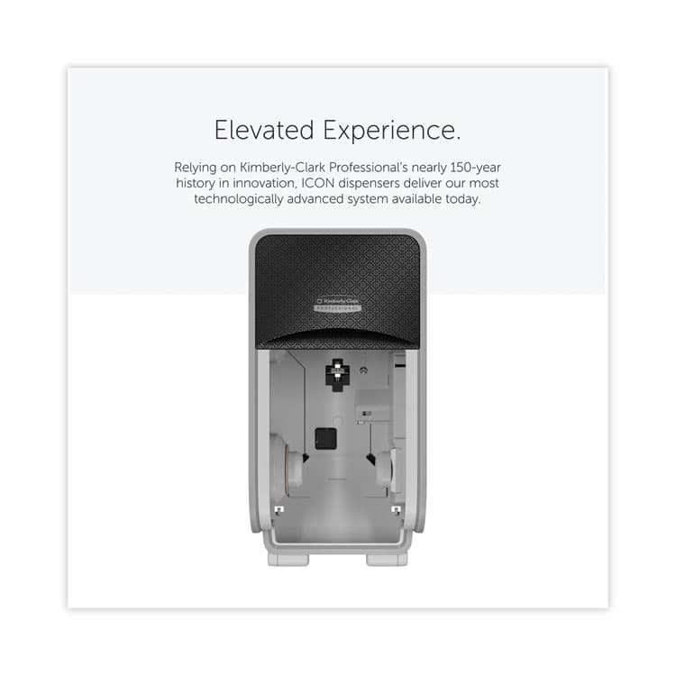 KIMBERLY CLARK ICON Coreless Standard Roll Toilet Paper Dispenser, 7.18 x 13.37 x 7.06, Black Mosaic (KCC58721) thumbnail 2