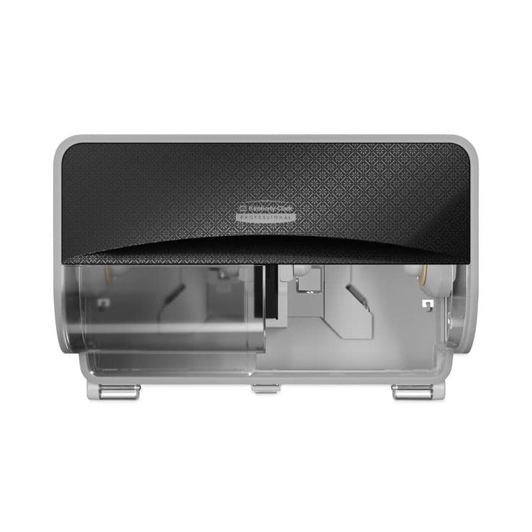 KIMBERLY CLARK ICON Coreless Standard Roll Toilet Paper Dispenser, 8.43 x 13 x 7.25, Black Mosaic (KCC58722)