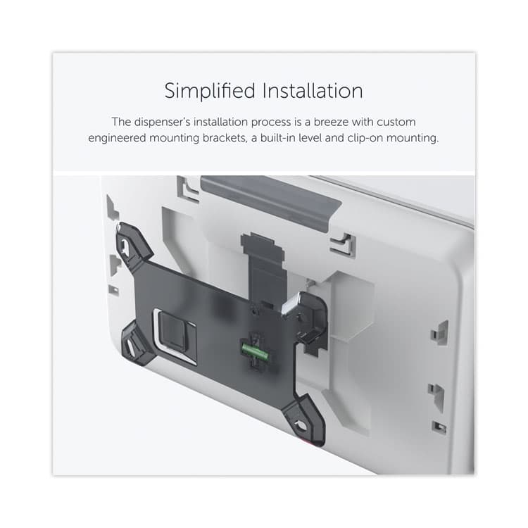 KIMBERLY CLARK ICON Coreless Standard Roll Toilet Paper Dispenser, 8.43 x 13 x 7.25, White Mosaic (KCC58712) thumbnail 3